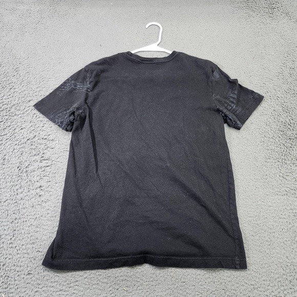 GUESS Shirt Mens Medium Black Panther Rhinestone Logo Graphic Tee Crewneck - Picture 5 of 6